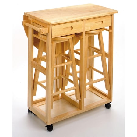 Doba-Bnt Beech Beechwood Table Drop Leaf 2 Rd Stool 2 Drawers SA143662